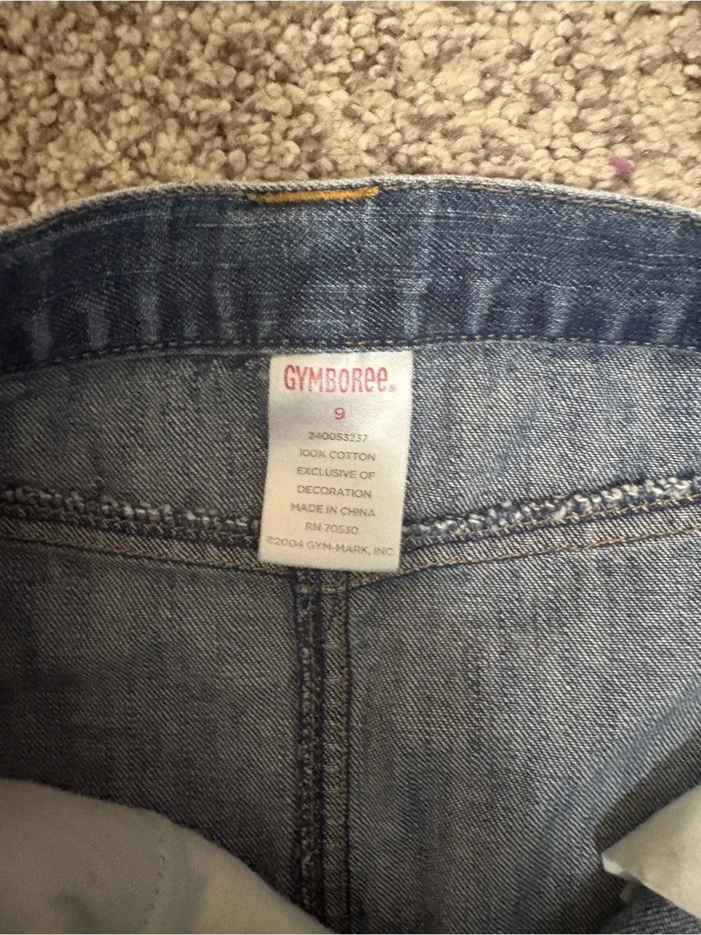 Gymboree Denim Skirt with Embroidered Horse and Floral Detail - Blue Vintage